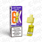 Lost Mary BM6000 Lemon Lime Pod, 6000 puffs, prefilled vape with unique design, nicotine included.