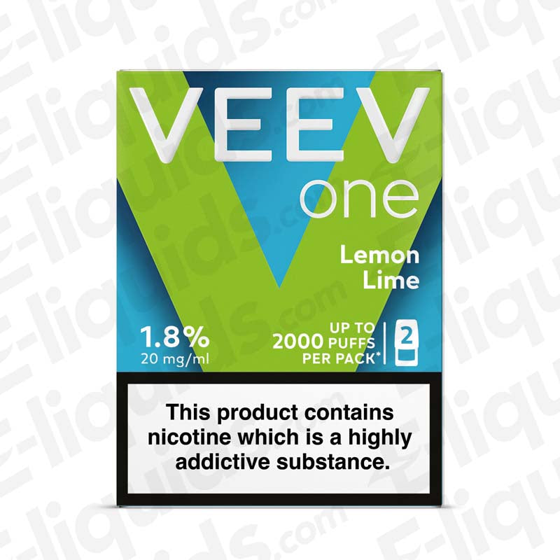 VEEV One Lemon Lime Prefilled Pod 2-Pack | Citrus Zest VEEV One Lemon Lime Prefilled Pod 2-Pack | Citrus Zest