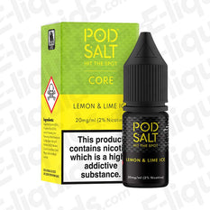 Pod Salt Core Lemon & Lime Ice 20mg Nic Salt E-liquid