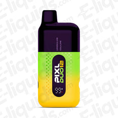 PIXL Duo Legal Big Puff Disposable Vape in Lemon Lime and Cola Lime flavors with sleek design.