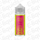 Pod Salt Nexus Lime Raspberry Grapefruit Shortfill E-liquid 100ml bottle, vibrant flavor blend of lime, raspberry, and grapefruit.