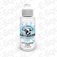 Looper Cereal & Milk 100ml E-liquid by The Lancashire Creamery - creamy cereal flavor vape bottle