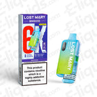 Lost Mary BM6000 Prefilled Pod Kit with 6000 puffs, unique design, and menthol flavor, compliant with UK vaping regulations.