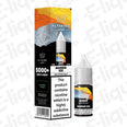 Al Fakher Mango Ice 5000+ Nic Salt E-liquid in 10ml bottle, showcasing vibrant tropical flavor.