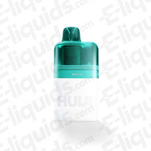 HULA Menthol Prefilled Pod Kit with 2ml pod and 10ml liquid container, offering up to 7000 puffs, rechargeable and compliant for long-term use.
