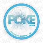 Mint nicotine pouches by Poke, featuring a fresh design with 12mg strength, tobacco-free and invigorating mint flavor.