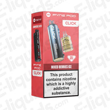 Pyne Pod Click 50K Prefilled Pod with juicy Mixed Berries Ice flavour in pink packaging.