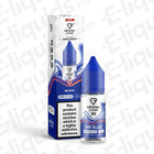 Mr Blue Nic Salt E-liquid by Crystal Clear Bar Salts, featuring berry flavors and a 20mg nicotine option.