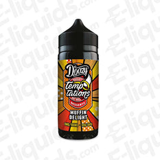 Muffin Delight Shortfill E-liquid by Doozy Temptations - Apple, cake, cinnamon flavored vape, 100ml bottle for nicotine shots.