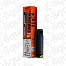 Blueberry Raspberry Lemonade Nasty Pod PX2 Replacement Vape Pods packaging and device on a white background.