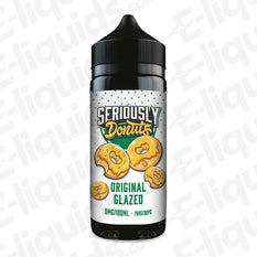 Original Glazed Seriously Donuts E-liquid by Doozy Vape Co, 100ml Shortfill, 70VG/30PG, donut flavor, sub-ohm vaping.