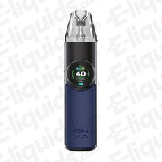OXVA NeXLIM Vape Pod Kit in sleek black and blue design, showcasing a 40W power output for versatile vaping.