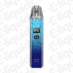 Oxva Xlim Classic Pod Vape Kit in blue, featuring 30W power output and digital display.