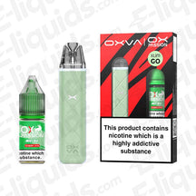 OXVA Xlim Go Pod Kit with OX Passion Mint Nic Salt, perfect for a flavorful vaping experience.