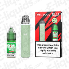 OXVA Xlim Go Pod Kit with OX Passion Mint Nic Salt, perfect for a flavorful vaping experience.