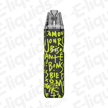 OXVA Xlim GO Pod Vape Kit in vibrant green and black design, featuring a compact build and portable vaping technology.