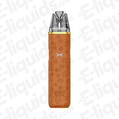 OXVA Xlim GO Pod Kit in vibrant orange color, featuring modern design and convenient vaping technology.