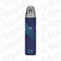 OXVA Xlim GO Pod Kit in blue, featuring a sleek design and convenient Type-C charging for ultimate vaping experience.