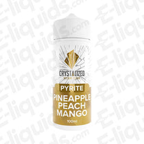 Crystalized Pyrite Peach Pineapple Mango 100ml Shortfill E-liquid
