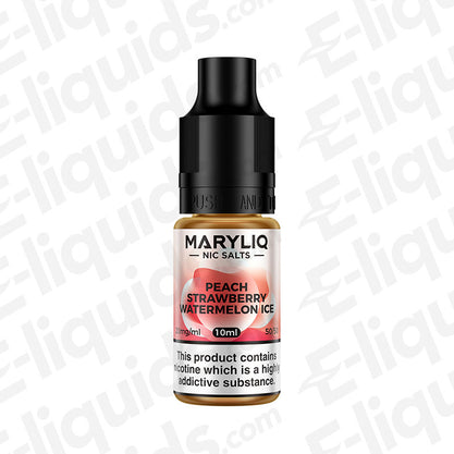 Maryliq Peach Strawberry Watermelon Ice 20mg Nic Salt E-liquid