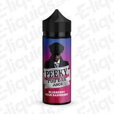 Peeky Pod Bar Blueberry Sour Raspberry 50/50 100ml Shortfill