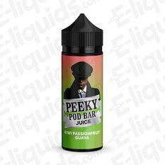 Peeky Pod Bar Kiwi Passionfruit Guava 50/50 100ml Shortfill