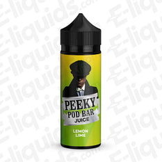 Peeky Pod Bar Lemon Lime 50/50 100ml Shortfill