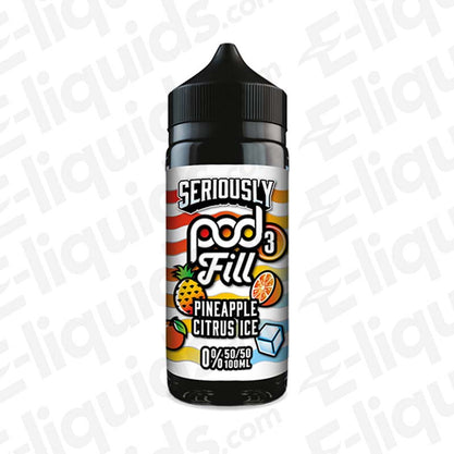 Pineapple Citrus Ice Seriously Pod Fill 3 Shortfill E-liquid by Doozy Vape Co