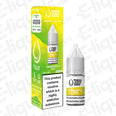 Pukka Juice 5000+ Pineapple Ice 10ml Nic Salt E-liquid bottle and box packaging with nicotine warning.