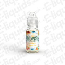 Pineapple Mango Lime Nic Salt E-liquid by Ohm Boy Vol II in 10ml bottle, showcasing tropical flavor profile.