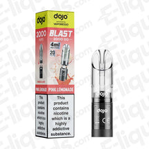 Dojo DOJO BLAST 2000 GO Transparent POD Pink Lemonade 20mg Pre-Filled Vape Pods