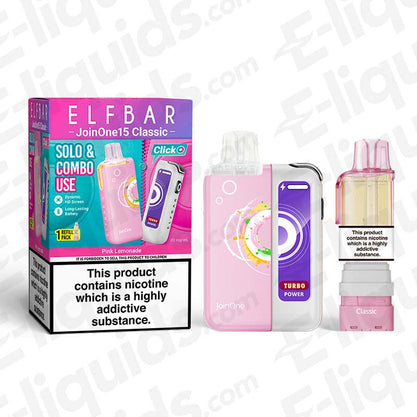 Elf Bar JoinOne15 20mg Prefilled Pod Kit Pink Lemonade