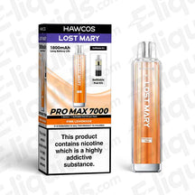 HAWCOS x Lost Mary Pro Max 7000 20mg Prefilled Pod Kit Pink Lemonade