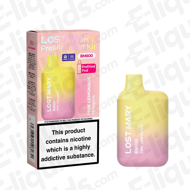 Lost Mary BM600 Pink Lemonade Prefilled Pod Kit