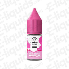 Pink Slush Nic Salt E-liquid by Crystal Clear Bar Salts in a stylish bottle with pink cap, 10mg nicotine, 10ml.