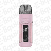 Pink Vaporesso Luxe X Pro Vape Pod Kit with anti-leak pods, durable design, and digital display for optimal vaping experience.