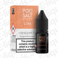 Cantaloupe Ice Nic Salt E-liquid by Pod Salt Core, featuring sweet cantaloupe and cool ice finish.