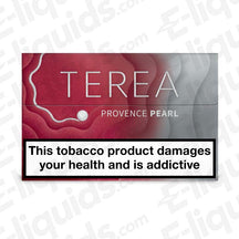 TEREA Provence Pearl heated tobacco sticks box by IQOS with health warning.