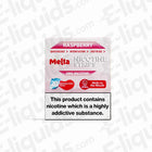 Raspberry MELTA Nicotine Strips pack, 2mg strength, smoke-free, 20 strips for a satisfying nicotine experience.