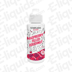 Future Juice Elixir Raspberry Filled Doughnut 100ml Shortfill E-liquid