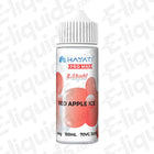 Hayati Pro Max Red Apple Ice 70/30 Shortfill E-liquid 100ml bottle with red apple design.