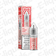 Pod Salt Nexus Red Gummy Bear Nic Salt E-liquid in a 10ml bottle with a red and white packaging design.