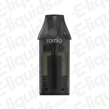 Romio Aster R 0.6 Ohm Pod featuring easy top-fill design and mesh coils, includes 3 replacement pods.