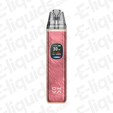 OXVA Xlim Pro 2 Pod Kit in Rose Pink with LED display and fast charging USB C port, 1300 mAh battery for extended use.