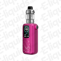 Voopoo Vinci Spark 220 Rose Red Mod Pod Kit with customizable dial and 220W output, compact and stylish vaping device.