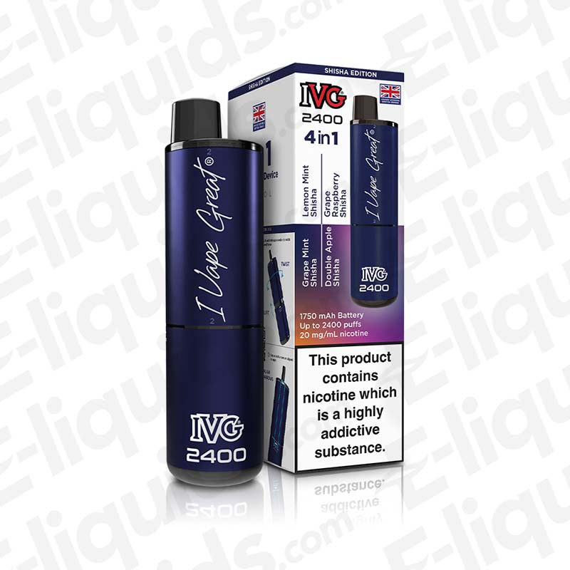 IVG 2400 4-in-1 Shisha Edition Prefilled Pod Kit | E-liquids.com IVG 2400 4-in-1 Shisha Edition Prefilled Pod Kit | E-liquids.com