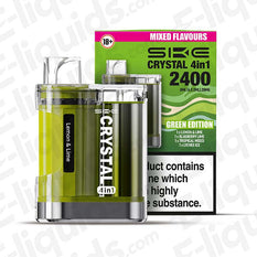SKE Crystal 4-in-1 2400 Green Edition prefilled eliquid pod kit with lemon and lime flavor.