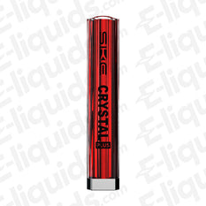 SKE Crystal Plus Pod Kit device in red, featuring sleek design for a smooth vaping experience with 600 puffs.