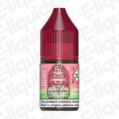 Skittles RandM 7000 Nic Salt E-liquid by Fumot in a red bottle, featuring a fruity candy flavor and nicotine warning.