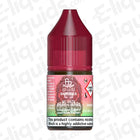 Skittles RandM 7000 Nic Salt E-liquid by Fumot in a red bottle, featuring a fruity candy flavor and nicotine warning.